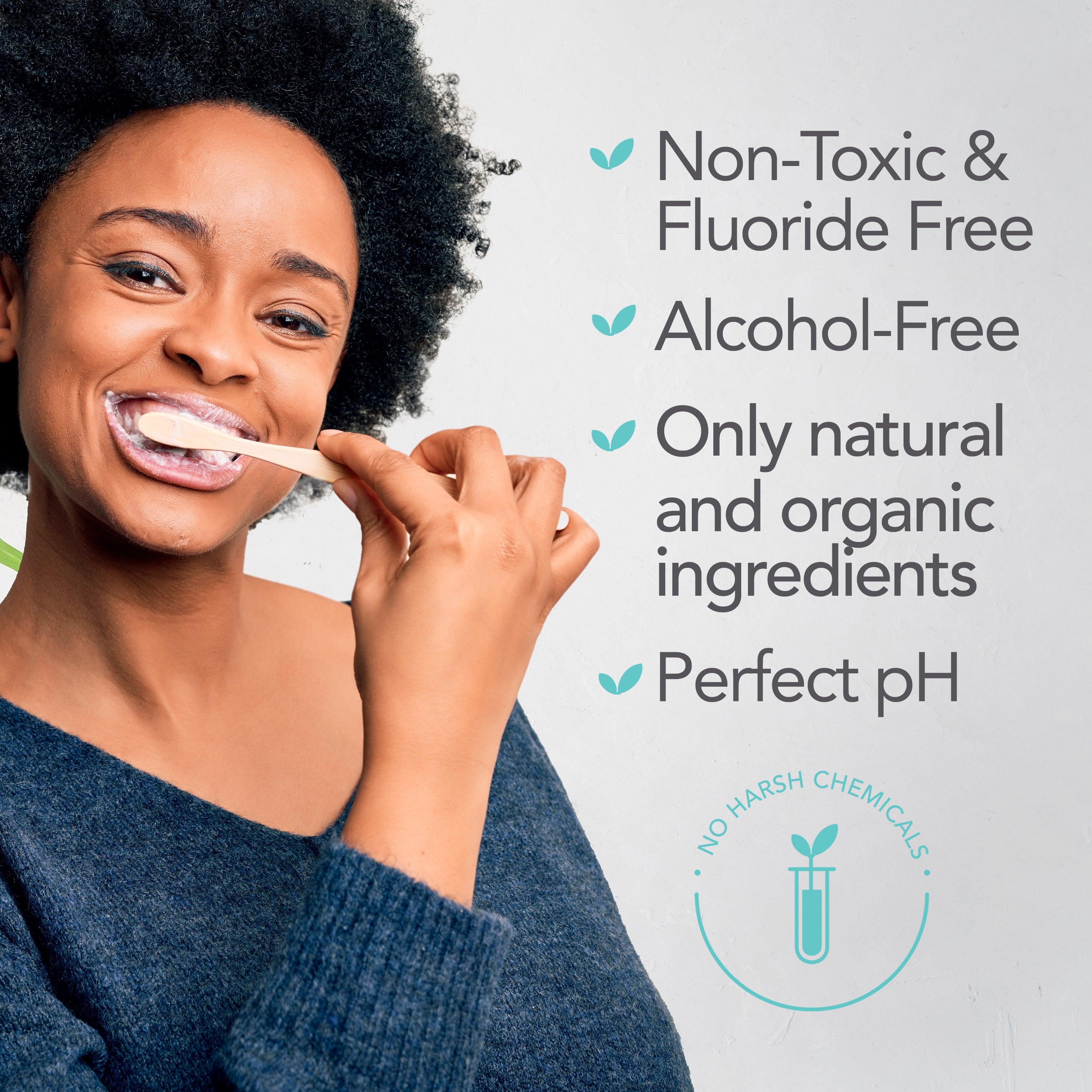 Single Fresh Mint Natural Hydroxyapatite Toothpaste