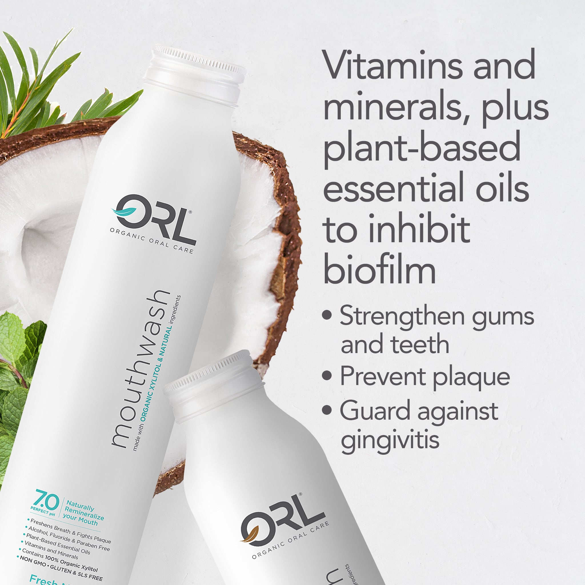 Yours & Mine Toothpaste & Mouthwash Bundle - Fresh Mint + Cinnamint