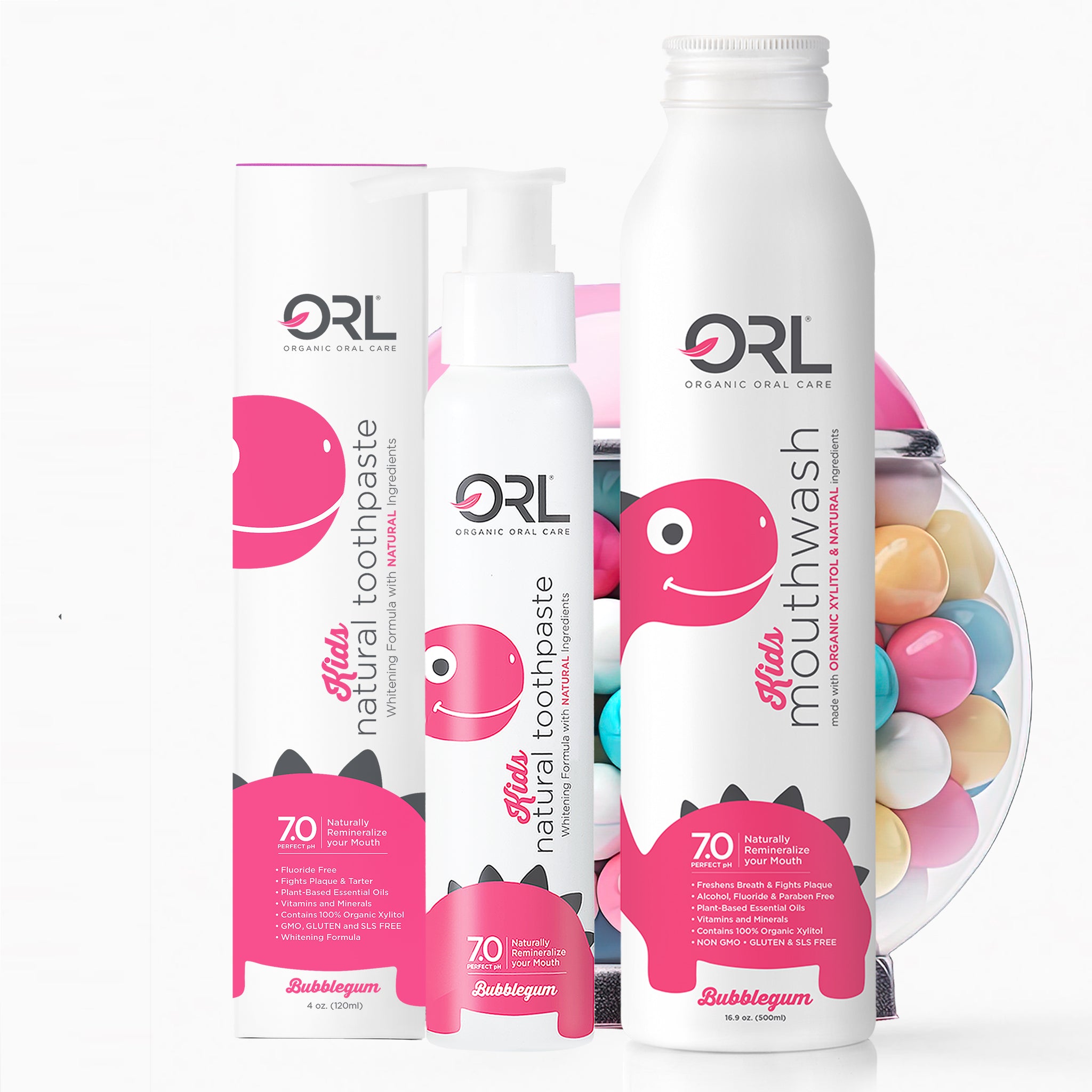 Coffret pour enfants - Dentifrice et bain de bouche Bubblegum