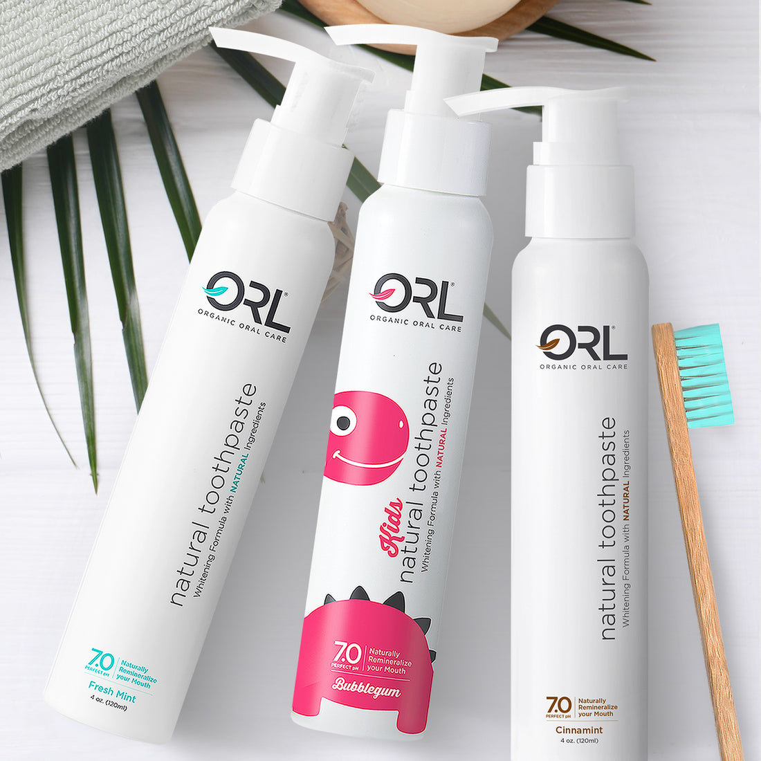 ORL Toothpaste | Fluoride-Free Natural Toothpaste Collection