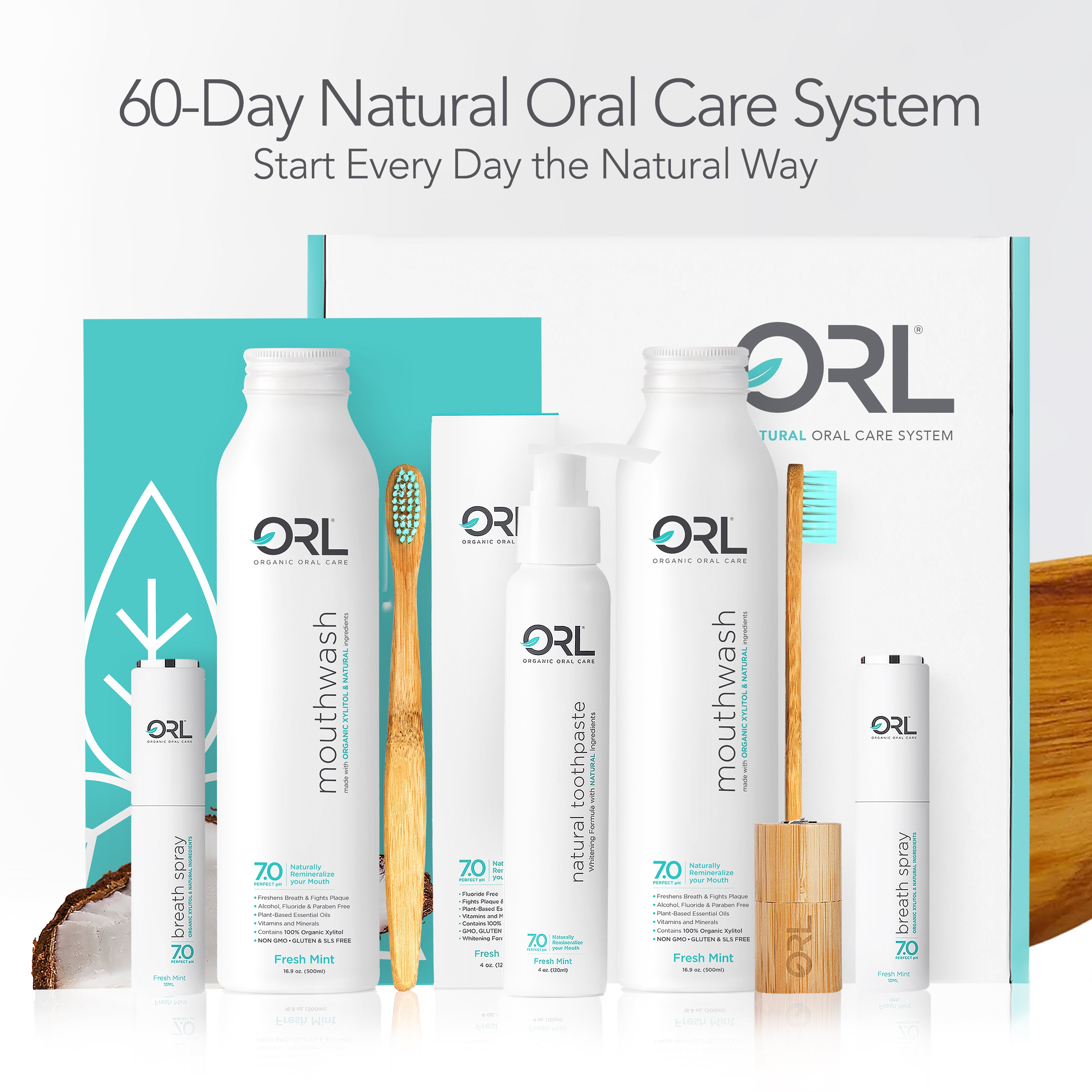 60-Day Natural Whitening Protection - Fresh Mint | Subscription Box