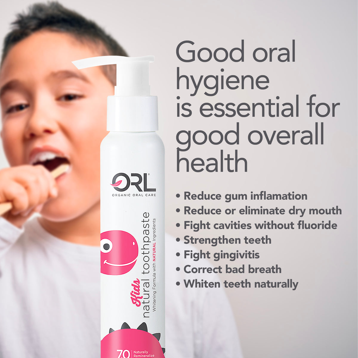 ORL Fluoride-Free Toothpaste | Natural Hydroxyapatite & Xylitol
