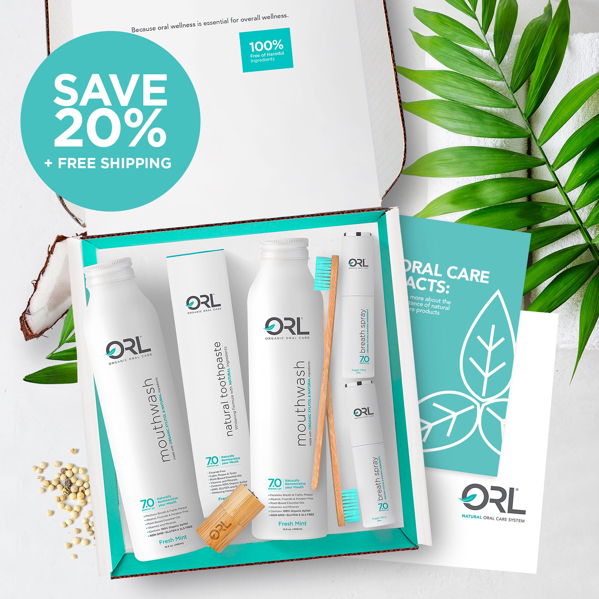 ORL® Natural Oral Care Club - Save 20% + FREE Shipping