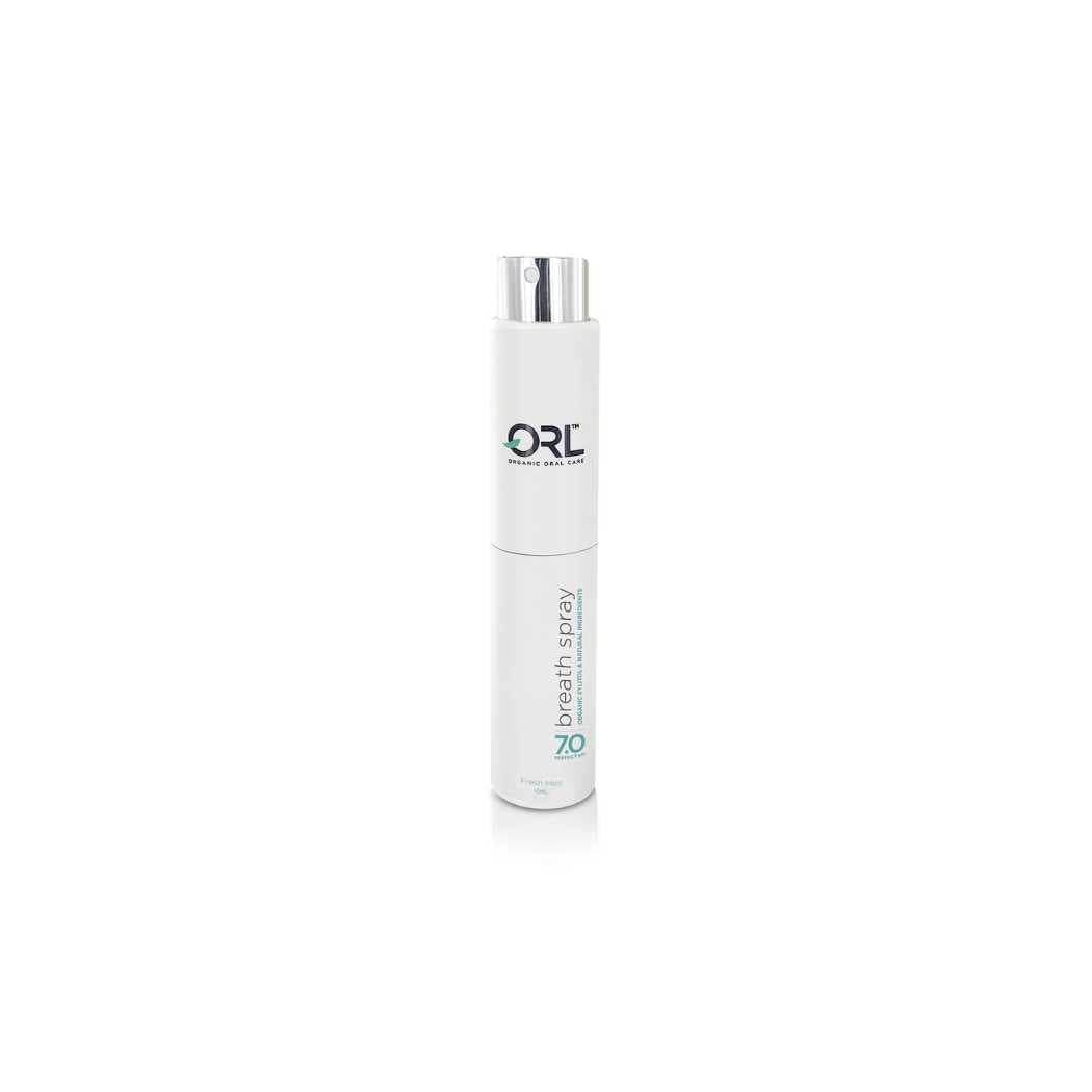 Natural & Organic Fresh Mint ORL Breath Spray 10 ml - Easy twist dispenser