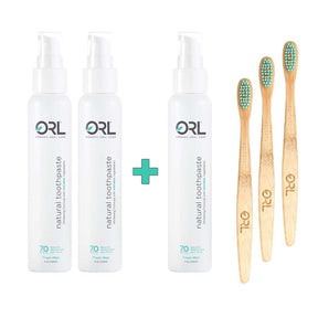 Grommet Exclusive B - Buy 2 Get 1 Free Fluoride Free Organic & Natural Toothpaste with Hydroxyapatite ORL LABS