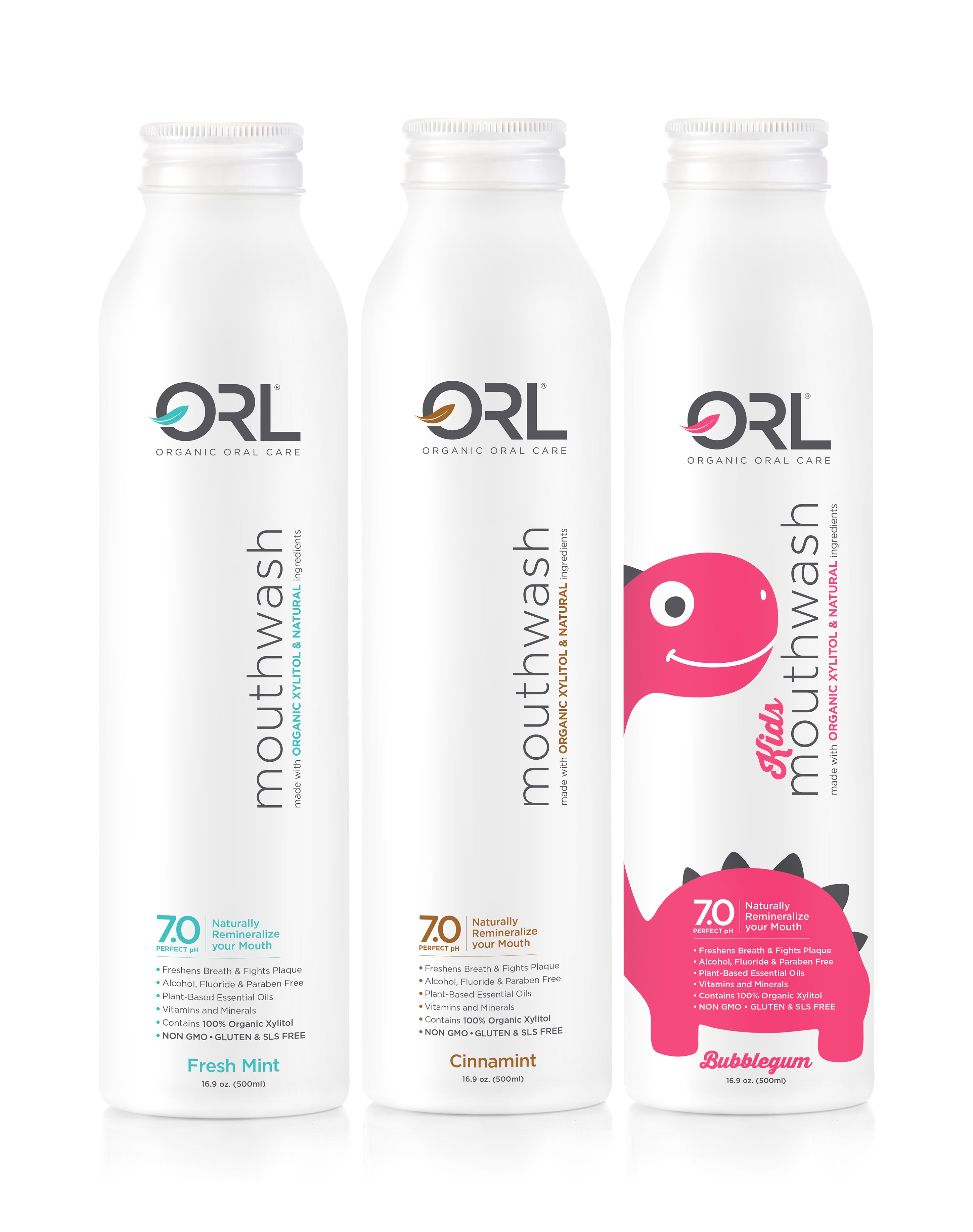 Special Offer!  Fresh Mint Bundle - Toothpaste & Mouthwash - Plus Free ORL Breath Spray Included! ($8.99 Value)!