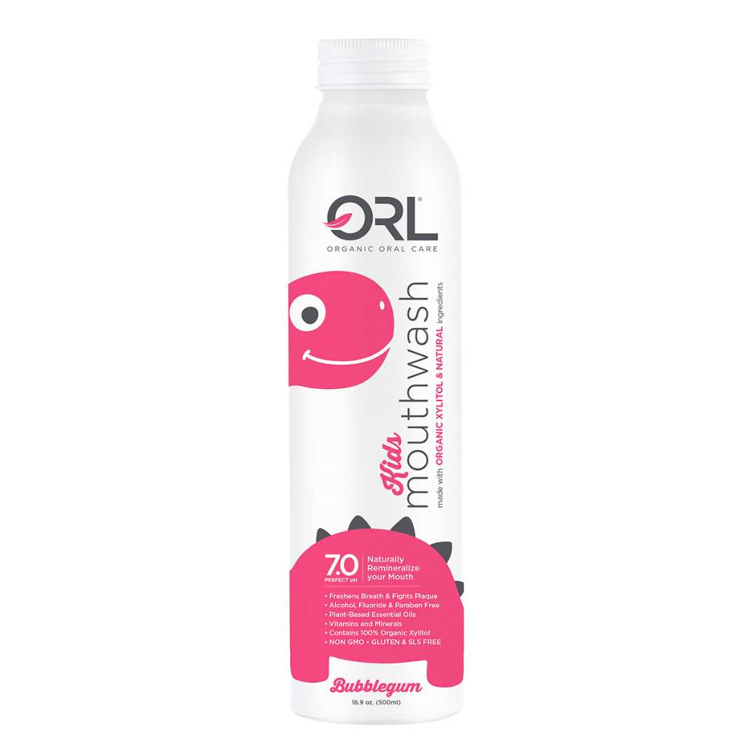 ORL Natural & Organic Bubblegum Mouthwash