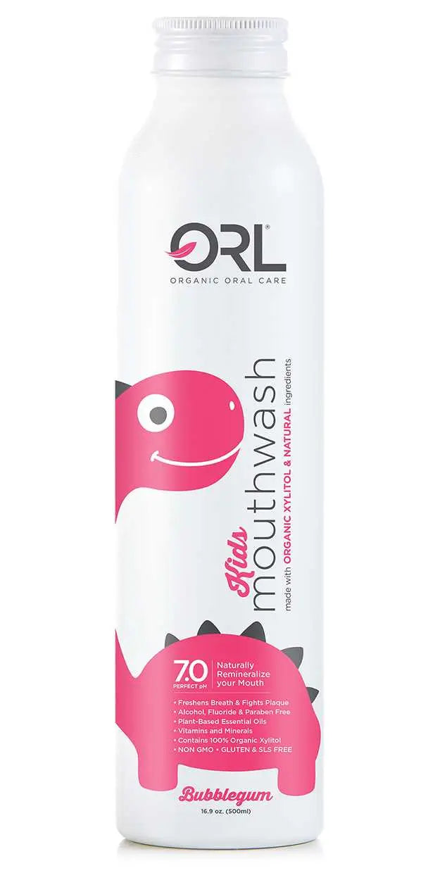 Kids Bundle - Toothpaste & Mouthwash- Plus Free Bamboo Toothbrush Included! ($7.99 retail value) ORL