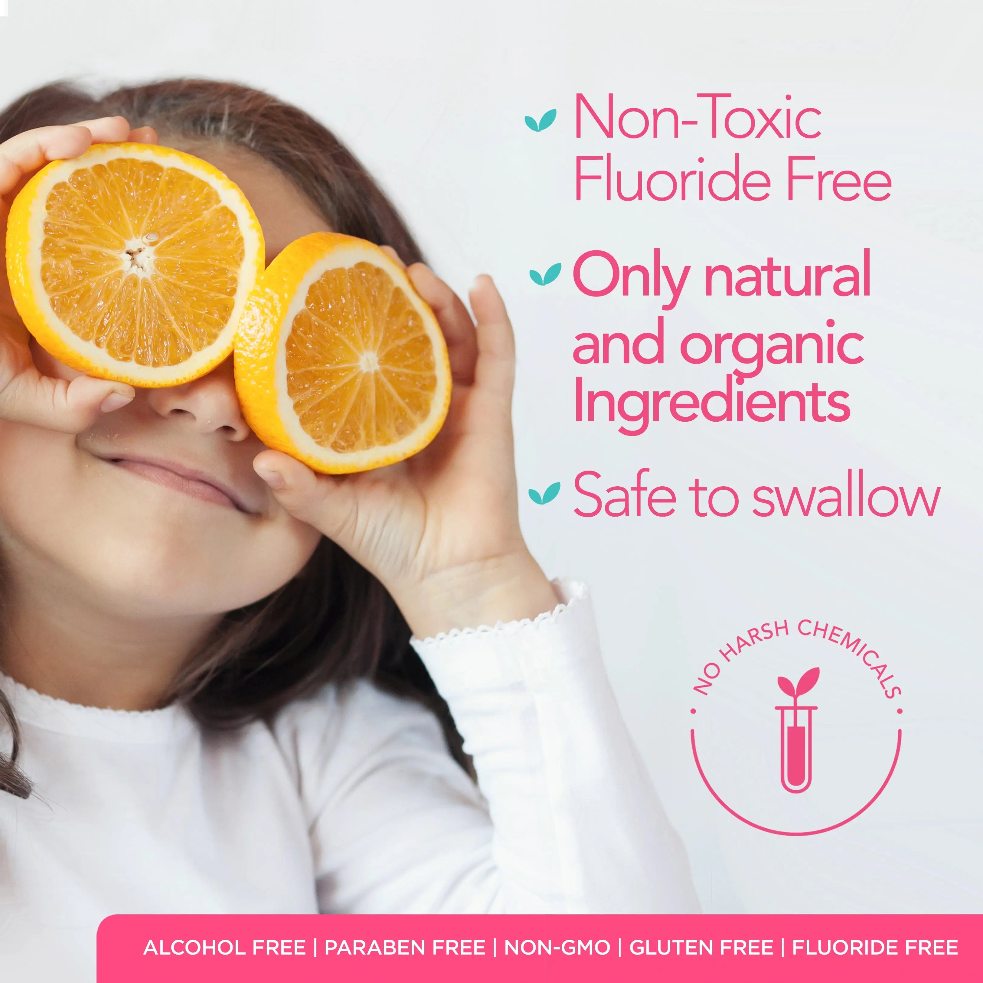 ORL Kids Bubblegum Natural Mouthwash made with the Finest Clean Ingredients ORL LABS