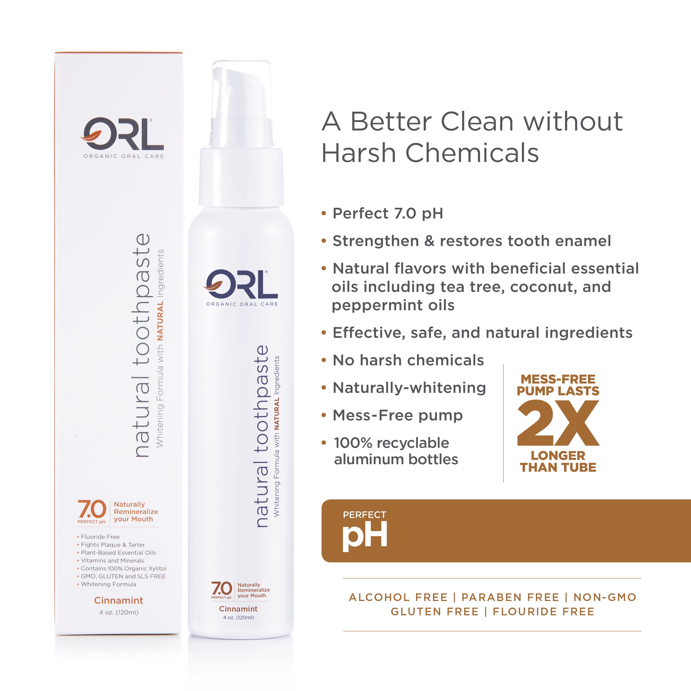 Grommet Exclusive  - Buy 3 get 3 FREE - ORL Natural Toothpaste